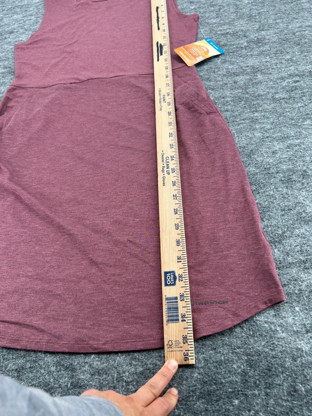 Columbia Women’s Antique Mauve Heathered Tank Top Dress Size Small - Picture 7 of 9
